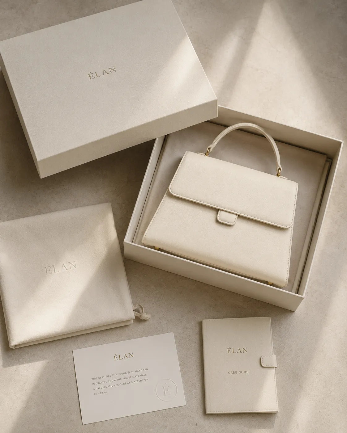 The Élan Leather Top Handle Bag