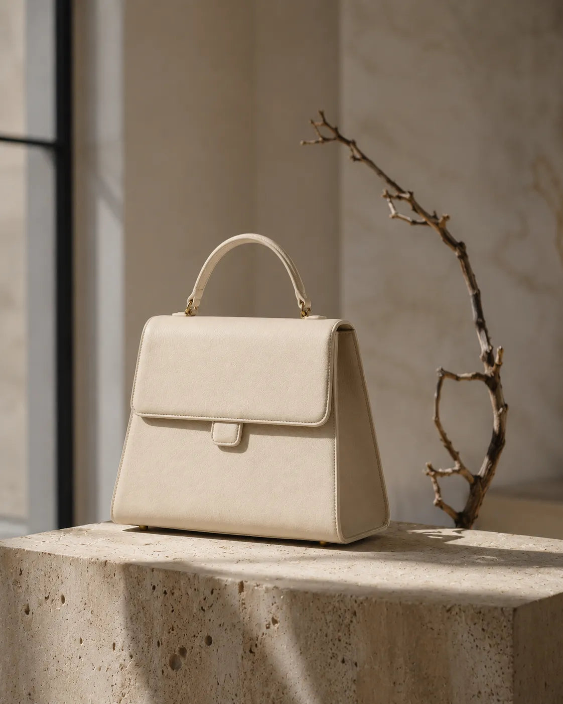 The Élan Leather Top Handle Bag