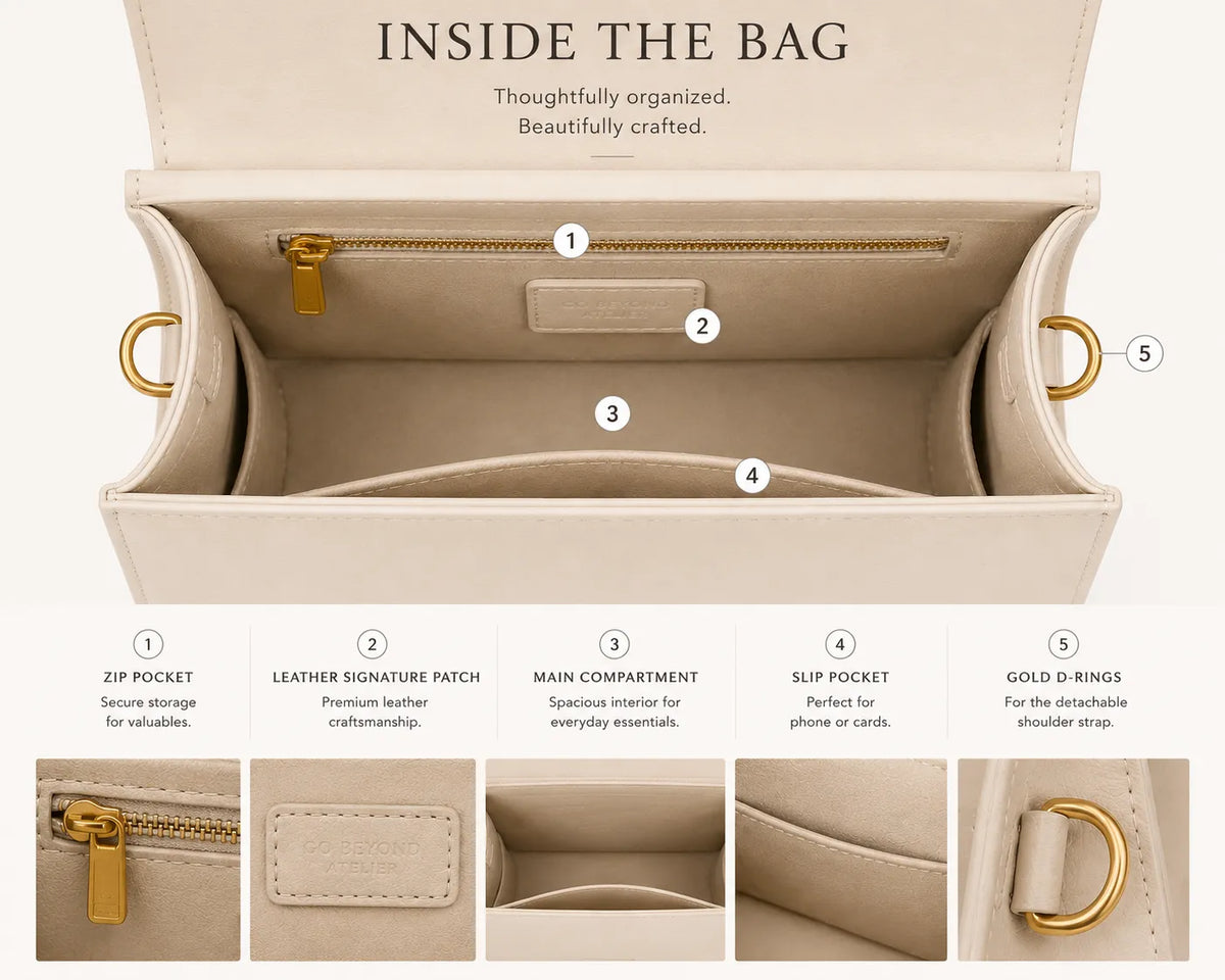 The Élan Leather Top Handle Bag