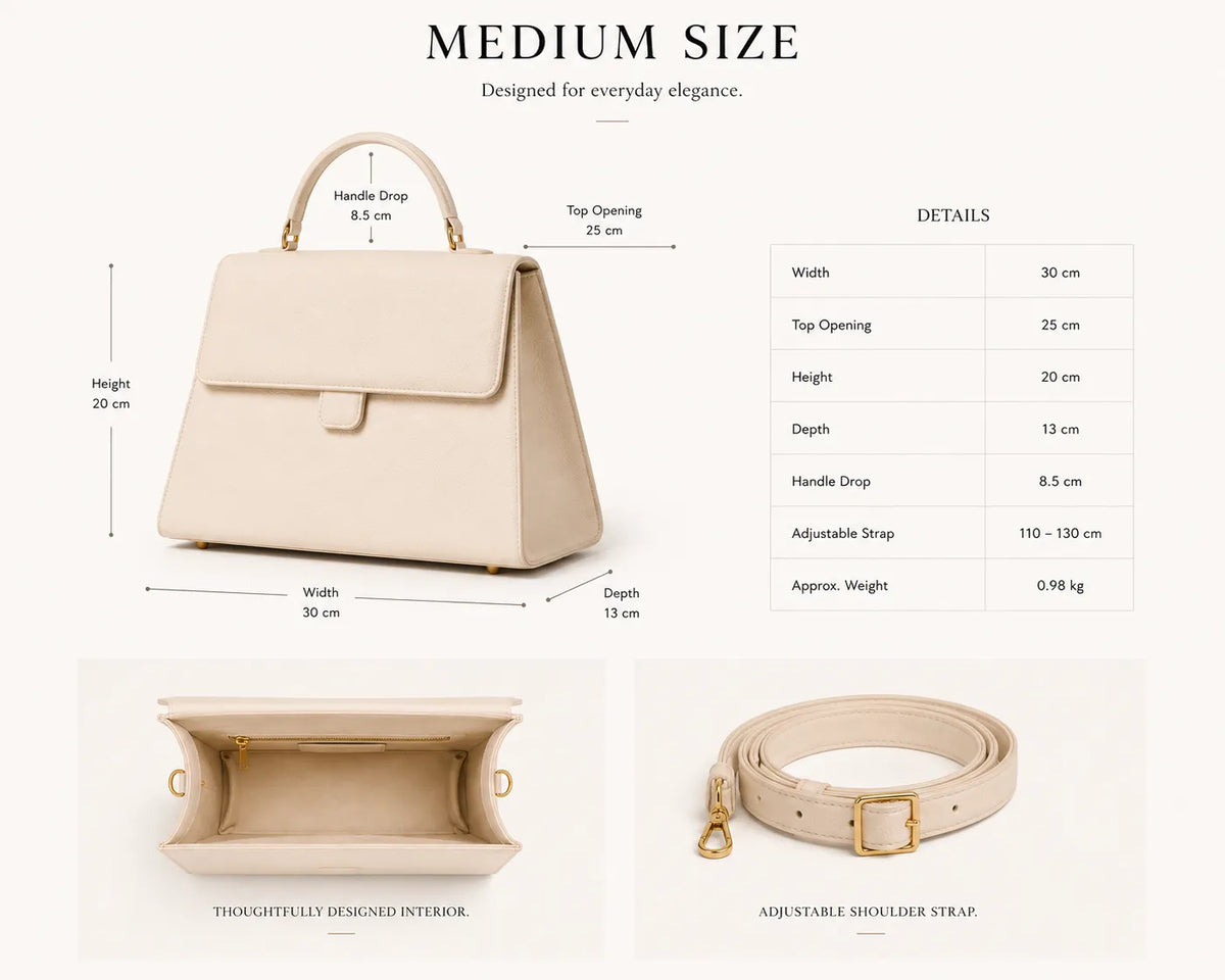 The Élan Leather Top Handle Bag